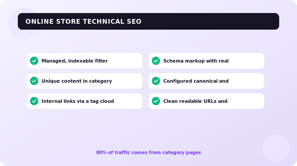 Top technical SEO mistakes of online stores.