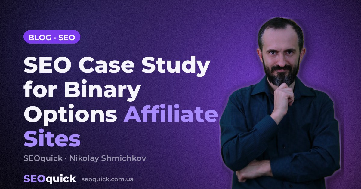SEO Case Study for Binary Options Affiliate Sites